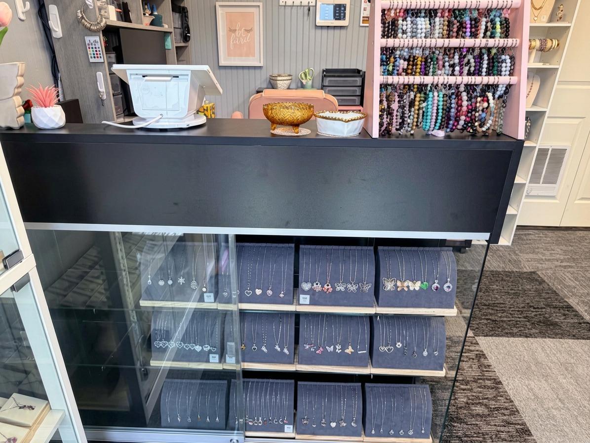 Necklace and accessories display case