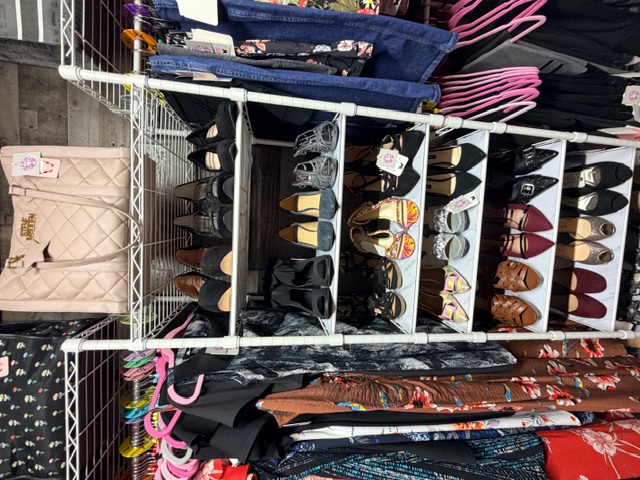 Tower of heels, flats and sandals